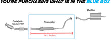 Northeastern Exhaust | Stainless Steel Resonator Pipe Compatible for 2012-2018 Nissan Versa 1.6L | 2014-2018 Nissan Versa Note 1.6L | Free Exhaust Hardware Included | Automotive Replacement Part