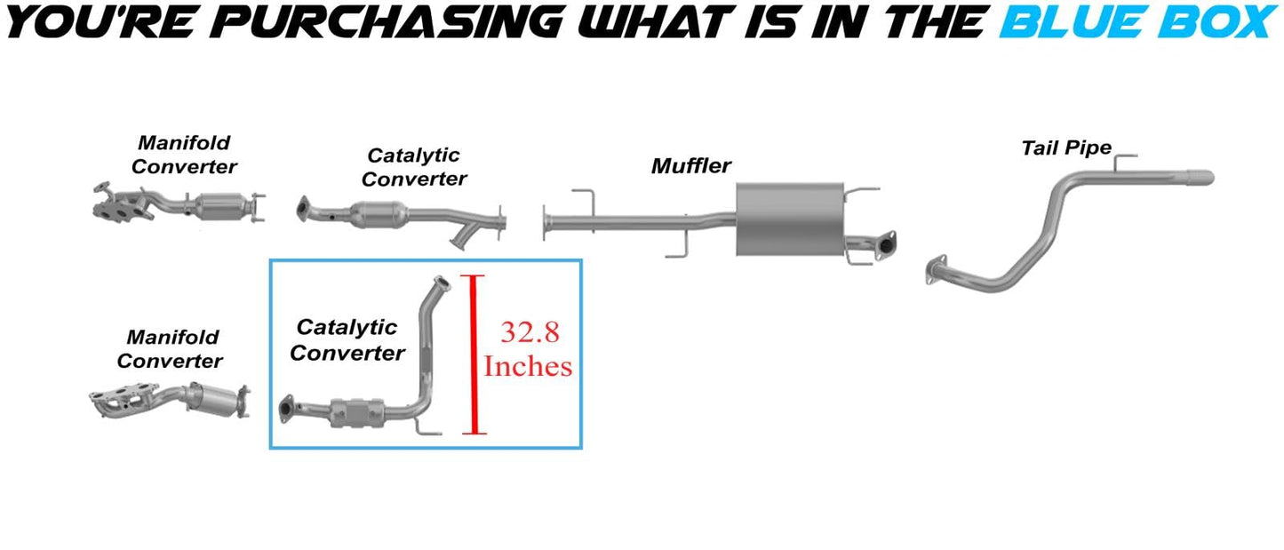 EPA Approved Catalytic Converter for 2013-2014 Toyota Fj Cruiser 4.0L and 2013-2023 Toyota 4Runner 4.0L