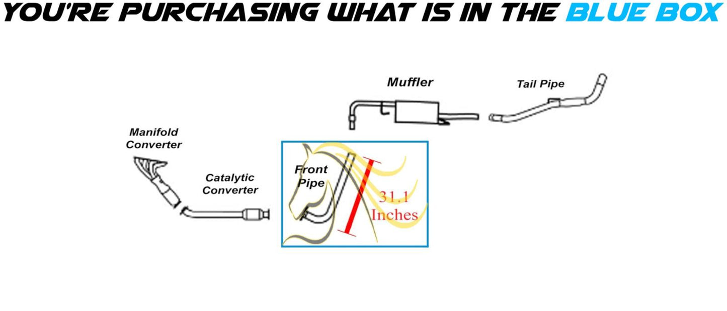 Exhaust Front Pipe for 2005-2019 Nissan Frontier 2.5L/4.0L and 2009-2012  Suzuki Equator 2.5L/4.0L