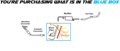 Exhaust Front Pipe for 2005-2019 Nissan Frontier 2.5L/4.0L and 2009-2012  Suzuki Equator 2.5L/4.0L