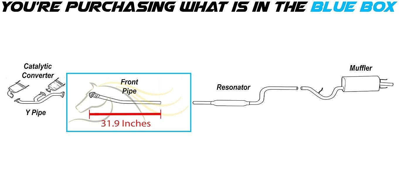 2001-2006 Chrysler Sebring and Dodge Stratus 2.7L Exhaust Front Pipe