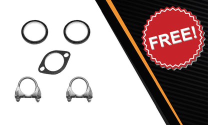 Northeastern Exhaust | Stainless Steel Exhaust Resonator Pipe Compatible for 2006-2010 Infiniti M35 3.5L | 2006-2010 Infiniti M45 4.5L | Free Gaskets and Clamps Included | Automotive Replacement Part