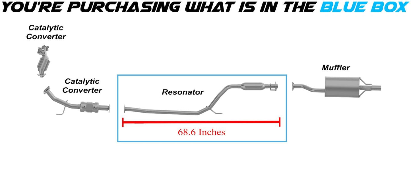2006-2011 Honda Civic 1.3L Exhaust Resonator Pipe