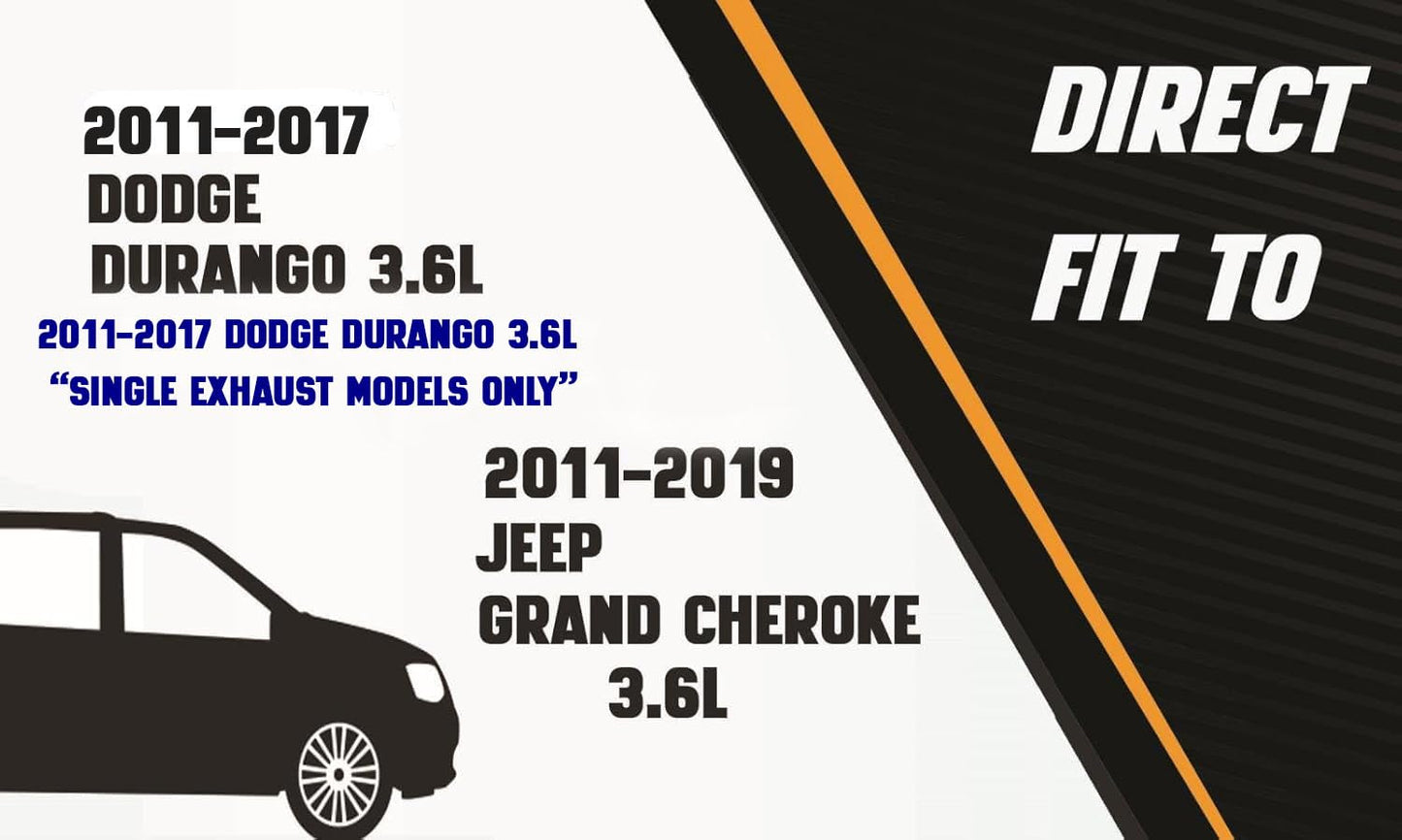 Exhaust Pipes for 2011-2018  Dodge Durango and 2011-2019 Jeep Grand Cherokee 3.6L