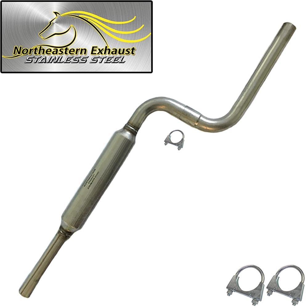 2001-2006 Chrysler Sebring & Dodge Stratus 2.4L 2.7L Exhaust Resonator and Muffler System Kit