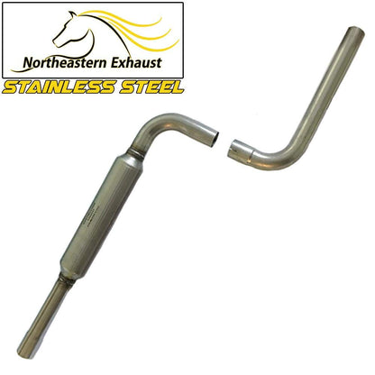 2001-2006 Chrysler Sebring & Dodge Stratus 2.4L 2.7L Exhaust Resonator and Muffler System Kit