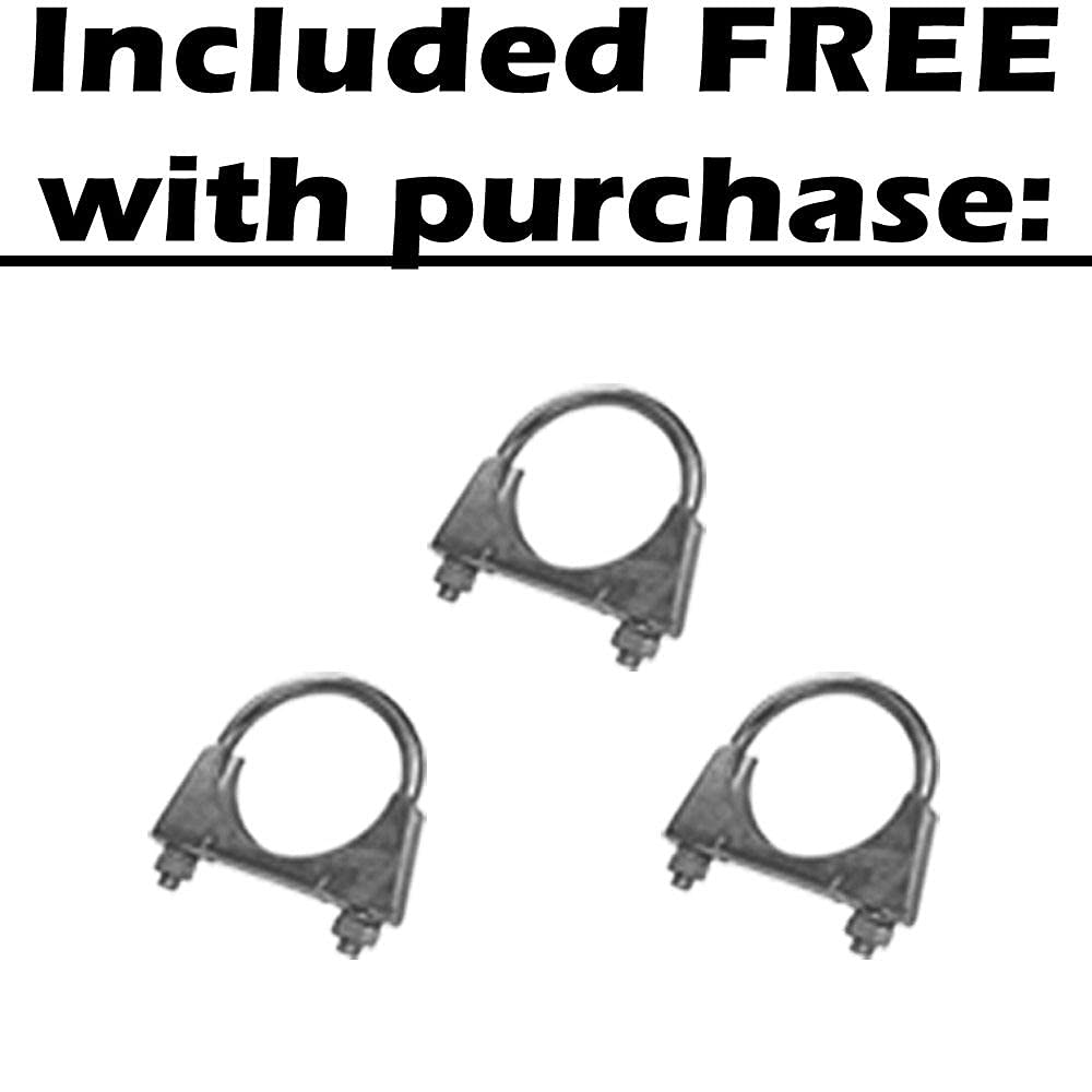 2001-2006 Chrysler Sebring & Dodge Stratus 2.4L 2.7L Exhaust Resonator and Muffler System Kit