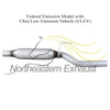 Northeastern Exhaust | Stainless Steel EPA-Approved Front Pipe Catalytic, Resonator Exhaust System Compatible for 2011-2013 Hyundai Elantra 1.8L | Free Gasket, Clamp & Sleeve | For Federal Emissions with ULEV