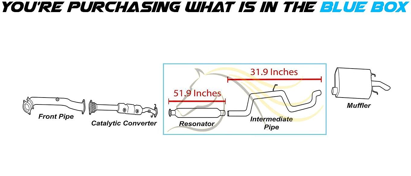 2000-2002 Chevrolet Monte Carlo 3.4L | 2000-2002 Chevrolet Impala 3.4L 3.8L Exhaust Resonator Pipe