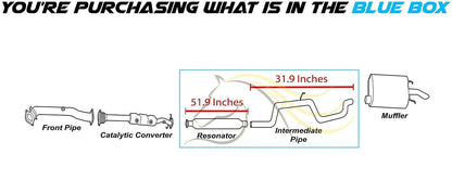 2000-2002 Chevrolet Monte Carlo 3.4L | 2000-2002 Chevrolet Impala 3.4L 3.8L Exhaust Resonator Pipe