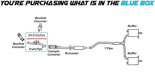 Exhaust Y Pipe for 2008–2012 Honda Accord, 2010–2011 Accord Crosstour and 2012 Crosstour 3.5L
