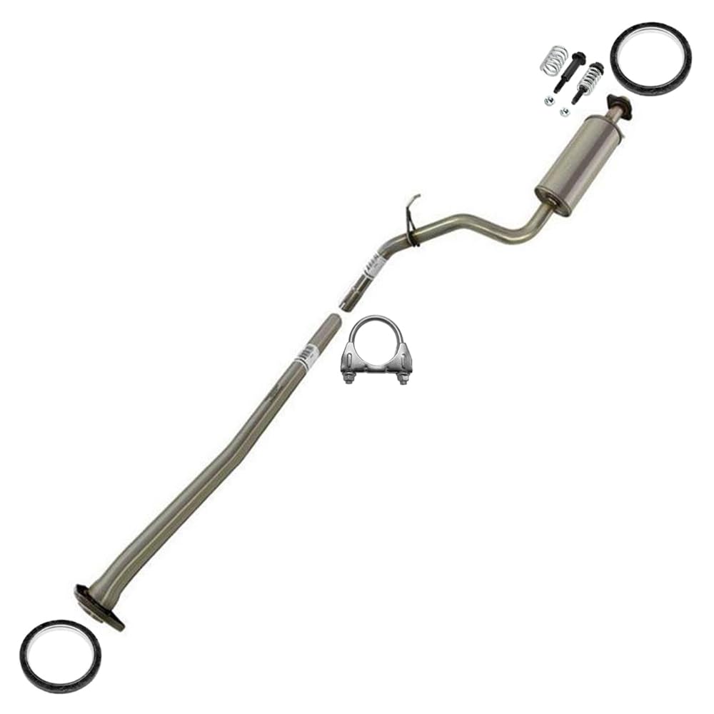 Northeastern Exhaust | Stainless Steel Intermediate Resonator Pipe Compatible for 2012-2015 Honda Civic 1.8L | Free Gakets, Clamp and Bolts and Nuts Included