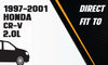 Northeastern Exhaust | Stainless Steel Exhaust Resonator Pipe Compatible for Honda CR-V 1997-2001 2.0L | Free Clamp, Gaskets, Hangers, Spring Bolt Kit, and Bolts & Nuts Included