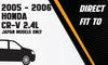 Northeastern Exhaust | Stainless Steel Exhaust Resonator Pipe Compatible for  2005-2006 Honda CRV 2.4L | Free Gaskets, Clamp, and Spring Bolt Kit Included | Automotive Replacement Part | Japan Models