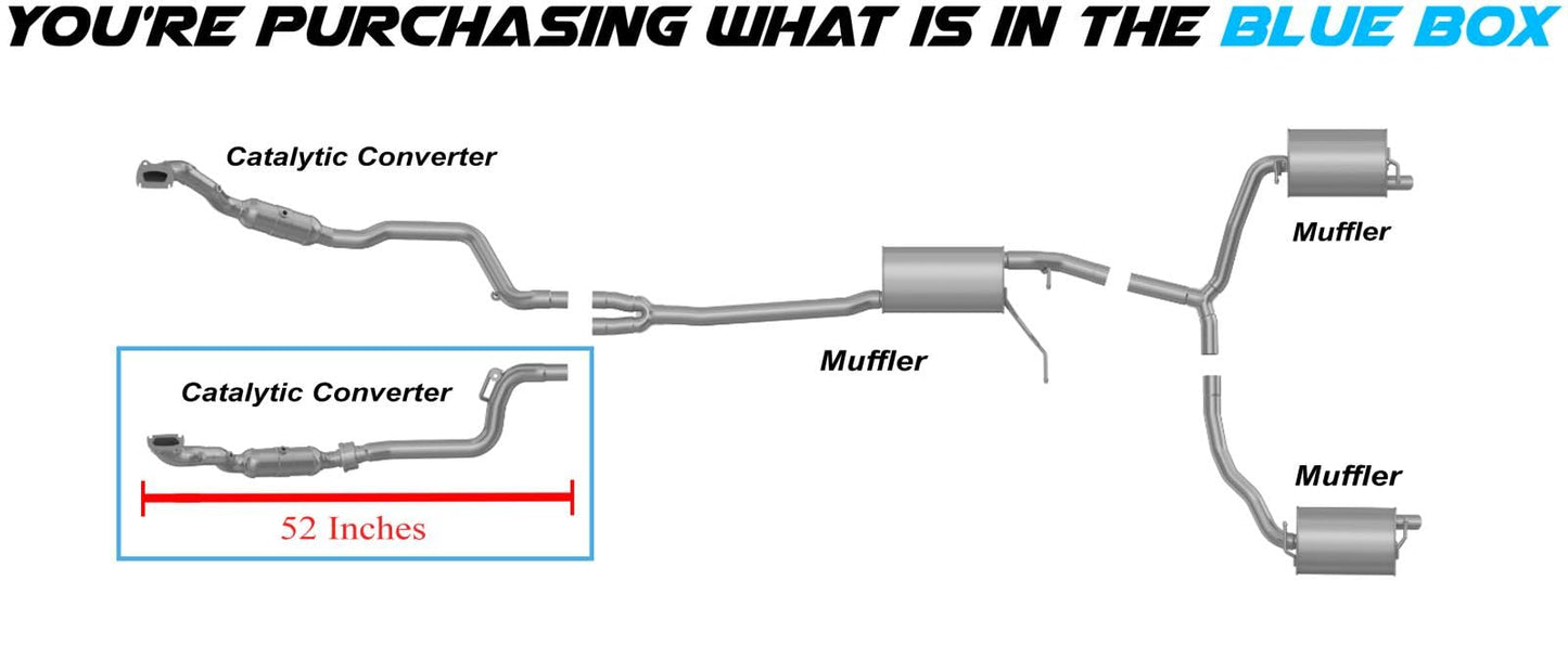 Northeastern Exhaust | EPA-Approved Left Manifold Catalytic Compatible for 2011-2012 Chrysler 300 3.6L| 2011-2012 Dodge Challenger 3.6L | 2011-2012 Charger 3.6L | Free Clamps Included