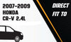 2007-2009 Honda CR-V 2.4L Catalytic, Resonator, Muffler Exhaust System EPA-Approved