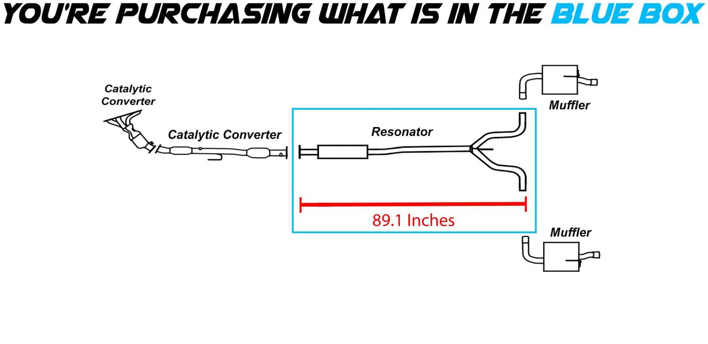 2009-2012 Nissan Altima 2.5L 3.5L Sedan Exhaust Resonator Y Pipe