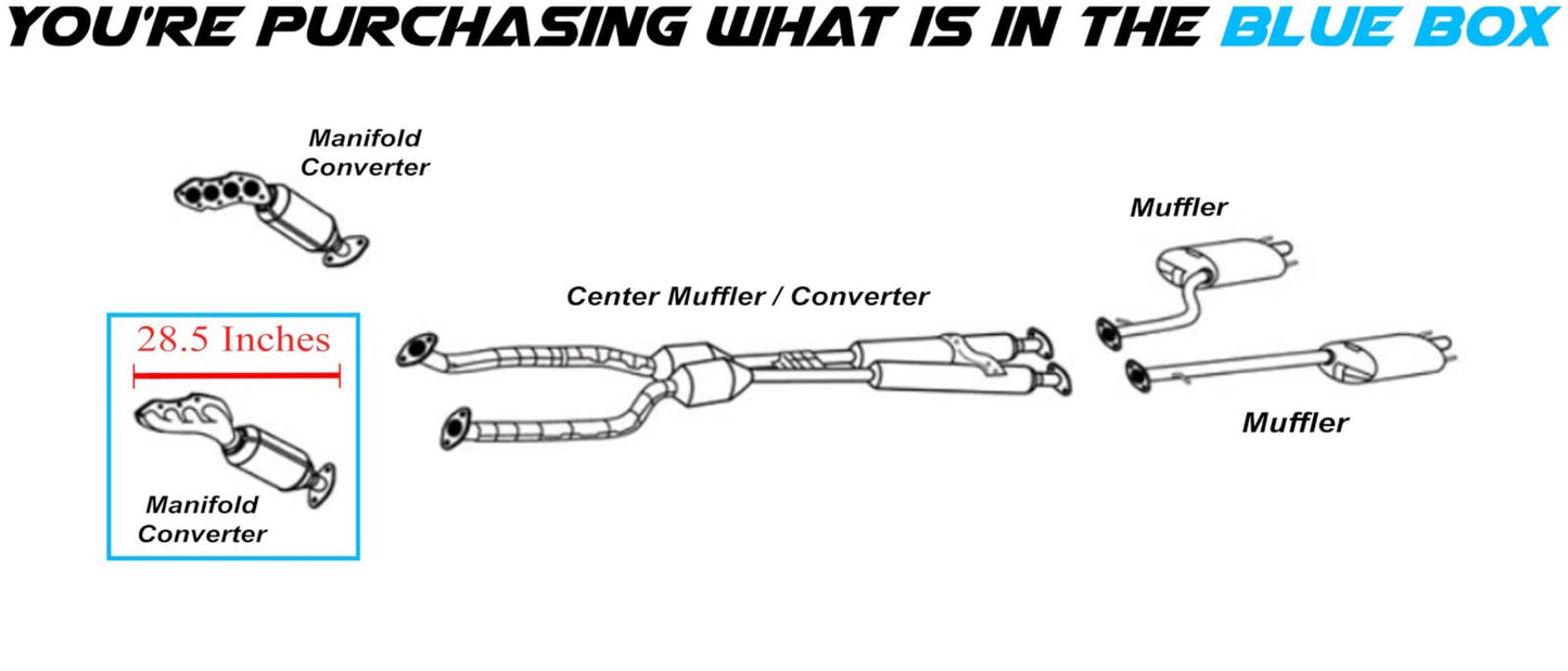 EPA Approved Manifold with Integrated Catalytic Converter - For Lexus