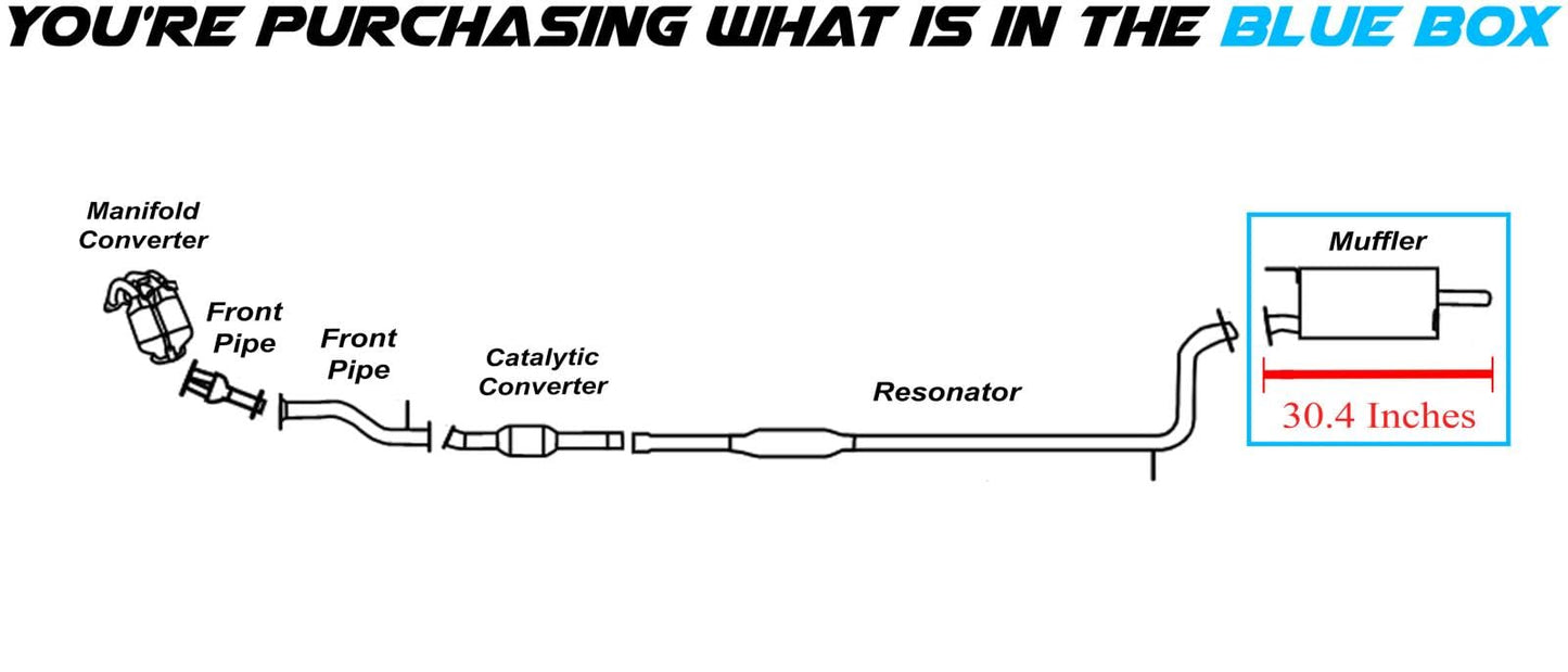 2004-2012 Mitsubishi Galant 2.4L Exhaust Muffler