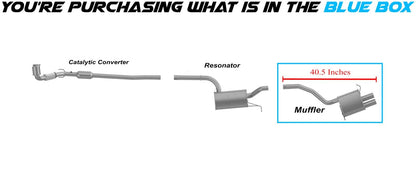 Exhaust Muffler for 2009-2013 Volkswagen CC 2.0L and 2006-2010 Passat 2.0L