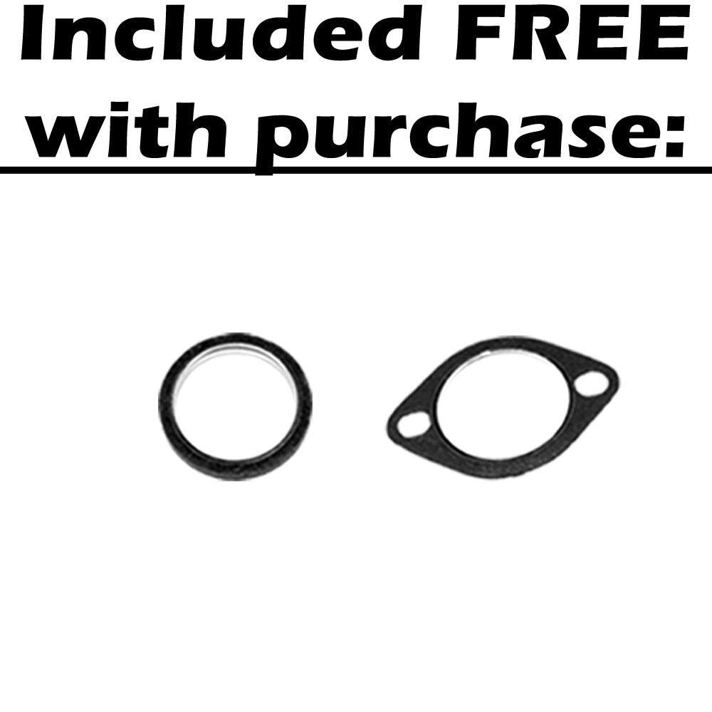 Northeastern Exhaust | Stainless Steel Exhaust Resonator Pipe Compatible for Subaru Forester 1998 2.5L | Impreza 1998 2.5L  | Impreza 1997 1.8L | Impreza 1997-1998 2.2L | Free Gaskets Included