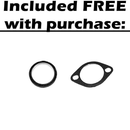 Northeastern Exhaust | Stainless Steel Exhaust Resonator Pipe Compatible for Subaru Forester 1998 2.5L | Impreza 1998 2.5L  | Impreza 1997 1.8L | Impreza 1997-1998 2.2L | Free Gaskets Included
