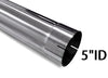 Colt Exhaust | Stainless Steel Straight Pipe Polished Exhaust Pipe Universal Fit (5" ID/OD x 51" long) | Automotive Replacement Part