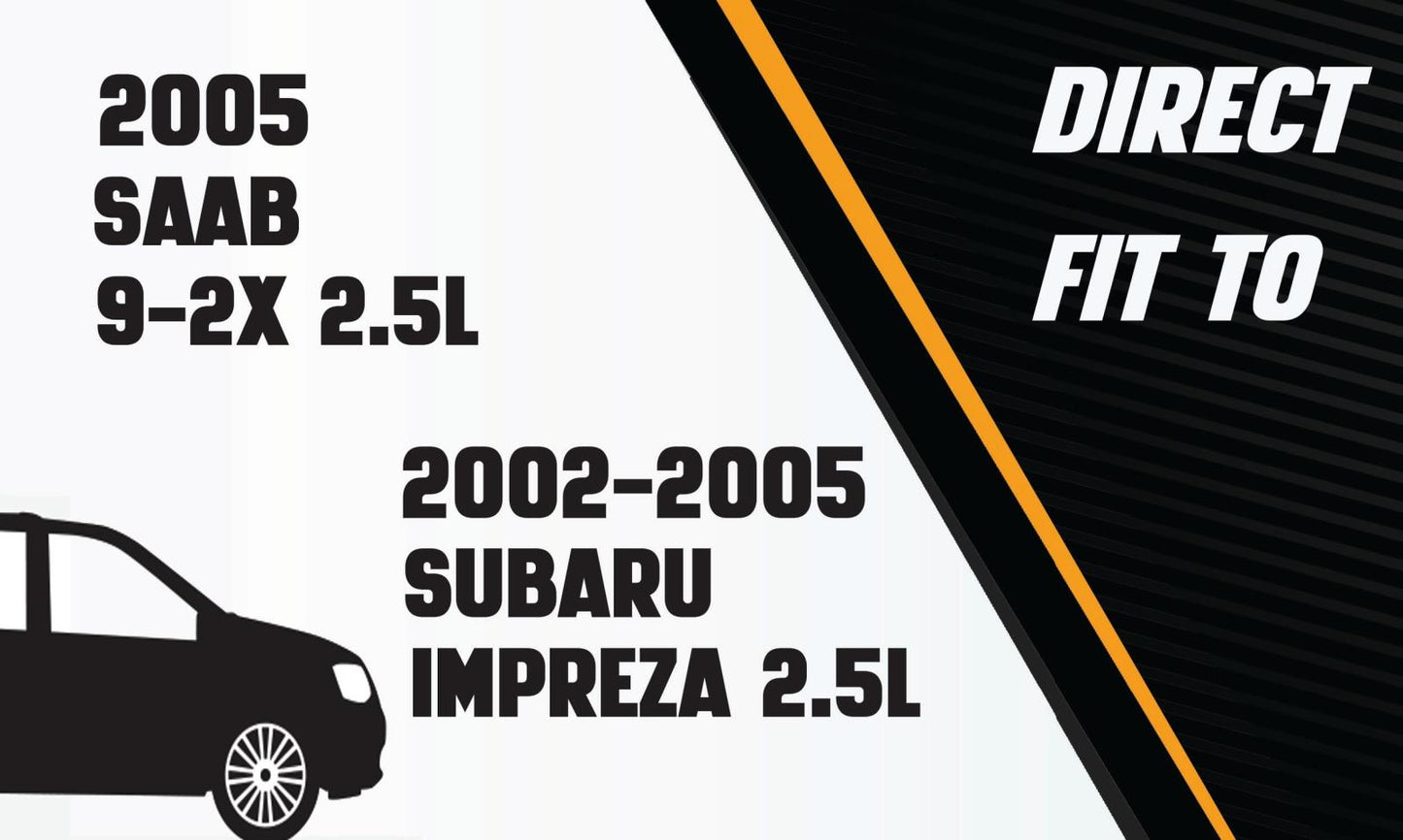 2002-2005 Saab 9-2X and Subaru Impreza 2.5L Front Pipe, Resonator and Muffler Exhaust System Kit