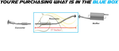 Exhaust Resonator Pipe for 2005-2008 Pontiac Vibe and Toyota Corolla/Matrix 1.8L