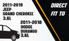 Center Muffler Exhaust  for 2011-2018 Dodge Durango and 2011-2019 Jeep Grand Cherokee 3.6L