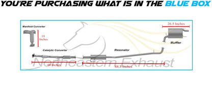 2007-2009 Toyota Camry 2.4L Exhaust System Kit with EPA Approved Catalytic