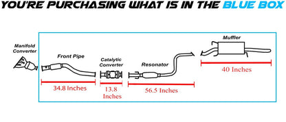 2009-2011 Chevrolet Aveo 1.6L Exhaust System Kit with Catalytic