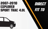 2007-2010 Ford Explorer Sport Trac 4.0L Exhaust Pipe