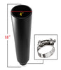 Pair of Universal Black Coated Exhaust Tips ( 2.5" ID x 4" OD x 18" Long )