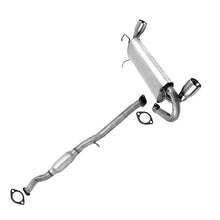 Northeastern Exhaust | Stainless Steel Resonator Pipe and Rear Muffler Exhaust System Kit Compatible for 2003-2007 Nissan 350Z 3.5L | Free Gaskets Included | Automotive Replacement Part