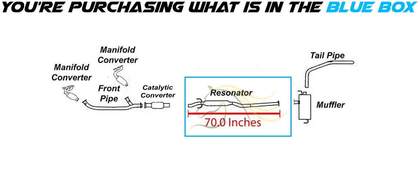 2004-2006 Toyota Sienna 3.3L and 2007-2010 Sienna 3.5L Exhaust Resonator Pipe