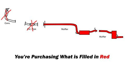 2000-2004  Ford Focus 2.0L Exhaust Muffler Assembly