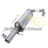 Exhaust Resonator Pipe for Volkswagen Beetle 1999-2005 1.8L | Volkswagen Beetle 2006-2010 2.5L
