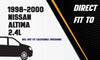 1998-2000 Nissan Altima 2.4L Exhaust Resonator Pipe and Muffler