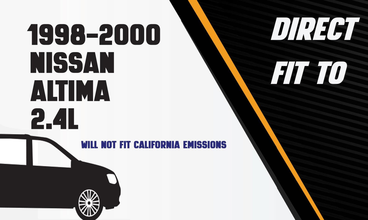 1998-2000 Nissan Altima 2.4L Exhaust Resonator Pipe and Muffler