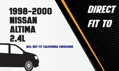 1998-2000 Nissan Altima 2.4L Exhaust Resonator Pipe and Muffler