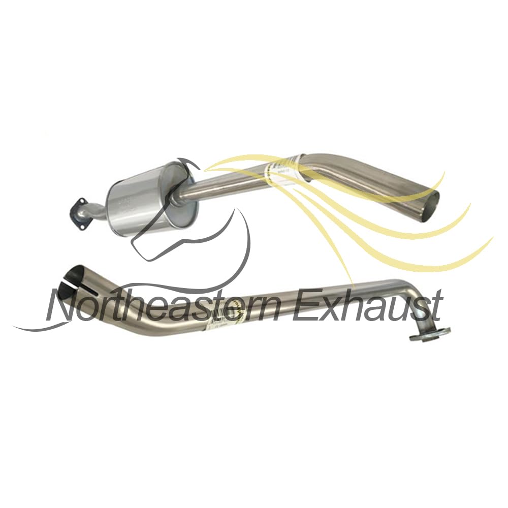 Resonator Pipe and Muffler Exhaust for 1995-1997 1.8L | 1996-1997 1.6L Toyota Corolla and Geo Prizm