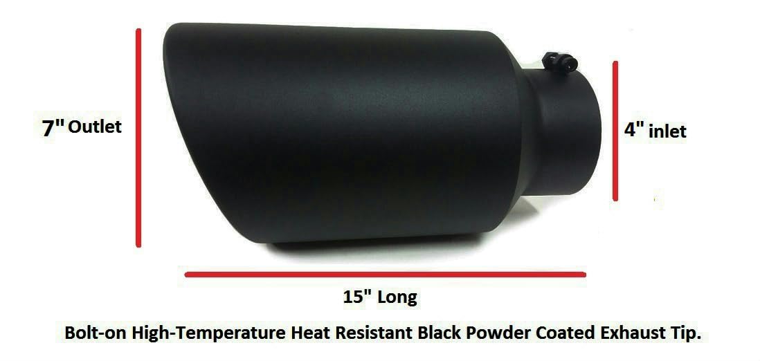 Universal Exhaust Tip - Black Coated