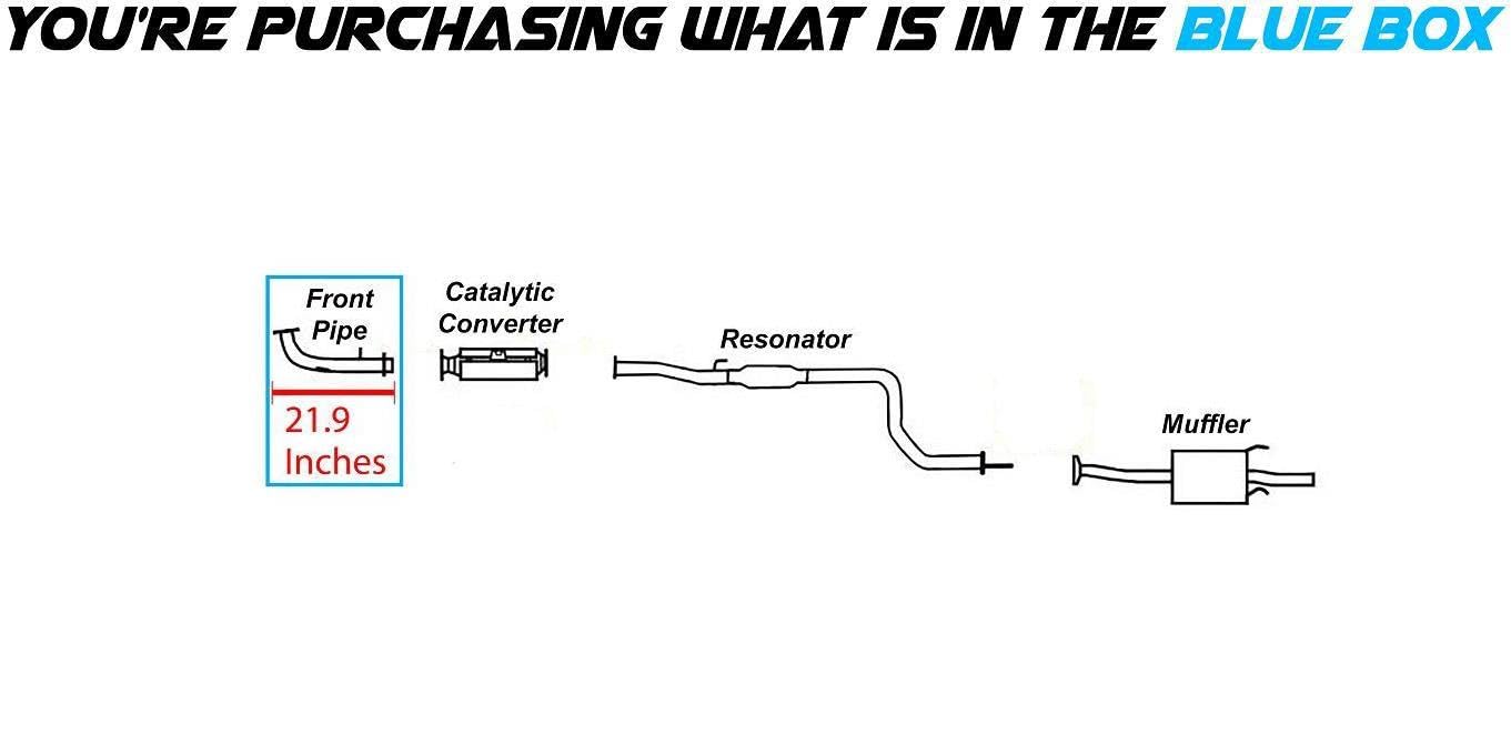 Northeastern Exhaust | Front Pipe Compatible for 1999 - 2000 Acura EL 1.6L | 1999-2000 Honda Civic 1.6L | Free Gaskets and Bolts and Nuts Included