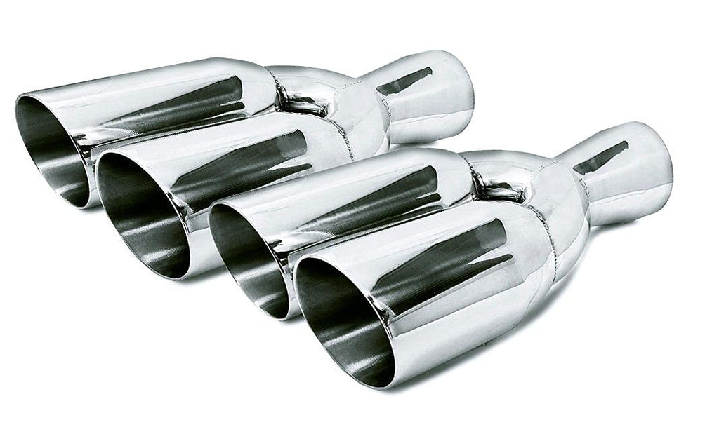 Pair of Universal Dual Exhaust Tips