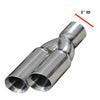 Pair of Universal Dual Exhaust Tips