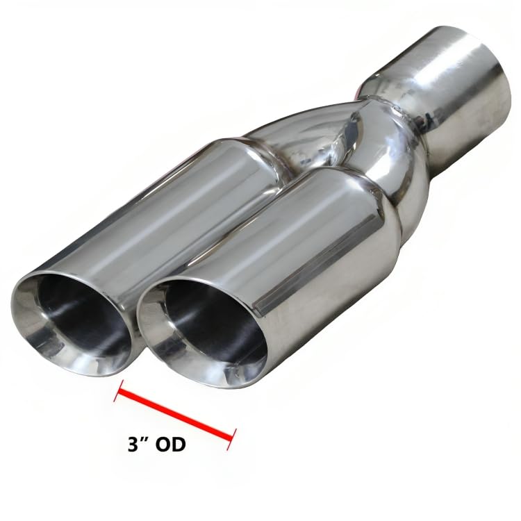 Pair of Universal Dual Exhaust Tips