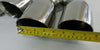Pair of Universal Dual Exhaust Tips - 2.5" ID | 3.5" OD | 10" Long