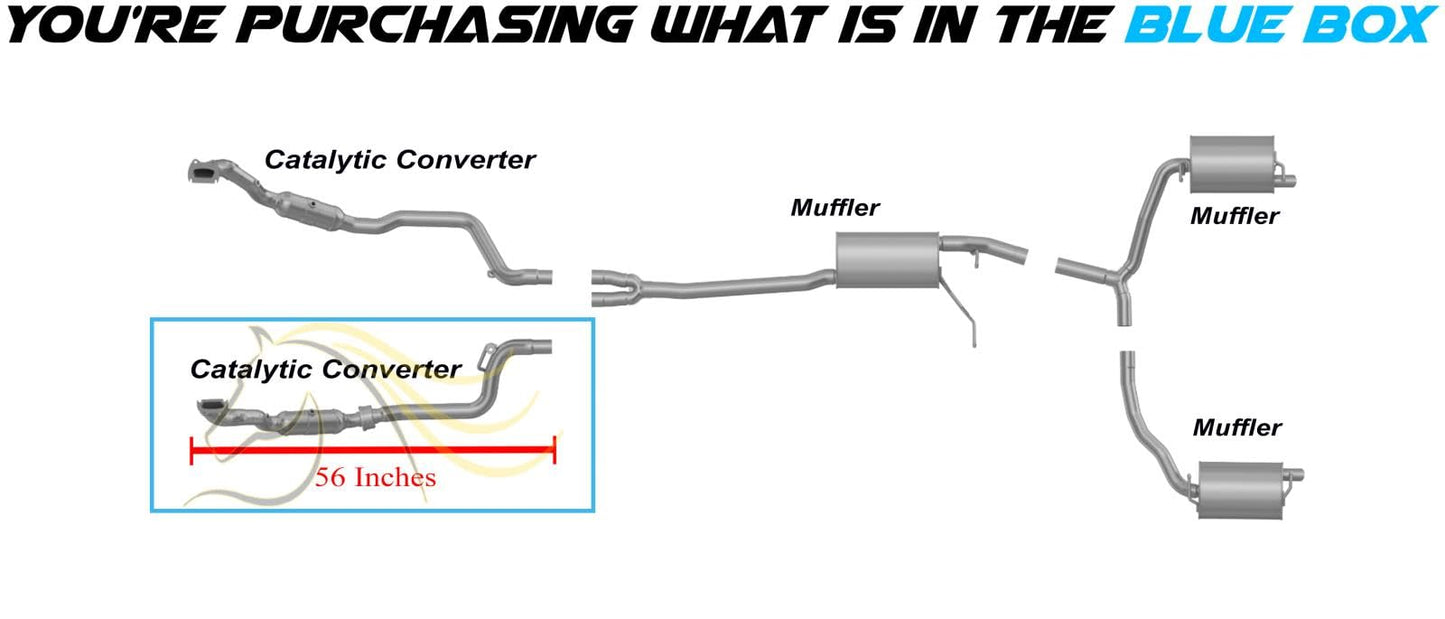 2011-2023 Chrysler 300, Dodge Challenger & Charger 3.6L Exhaust Driver-Side Catalytic Converter
