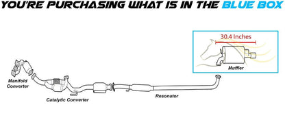 1997-1998 Lexus ES300 3.0L and 1999-2003 Toyota Solara 3.0L Exhaust Muffler